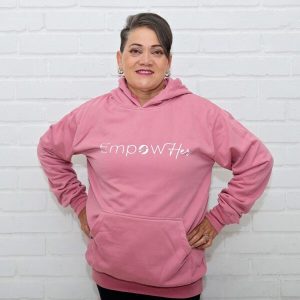 Women EmpowHer Hoodie Dusty Pink